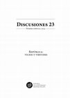 Research paper thumbnail of Discusiones 23: República: Vicios y virtudes