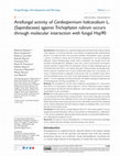 Research paper thumbnail of {"__content__"=>"Antifungal activity of L. (Sapindaceae) against occurs through molecular interaction with fungal Hsp90.", "i"=>[{"__content__"=>"Cardiospermum halicacabum"}, {"__content__"=>"Trichophyton rubrum"}]}