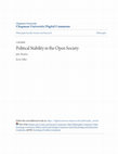 Research paper thumbnail of Political Stability in the Open Society