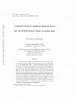 Research paper thumbnail of Conformal modes in simplicial quantum gravity and the Weil–Petersson volume of moduli space