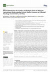 Research paper thumbnail of What Determines the Uptake of Multiple Tools to Mitigate Agricultural Risks among Hybrid Maize Growers in Pakistan? Findings from Field-Level Data