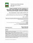 Research paper thumbnail of Genetic Variability and Inter-relatedness of Agronomic Traits of Single Cross Hybrid Maize in Contrasting Soil Nitrogen-nutritional Conditions