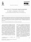 Research paper thumbnail of Observation of e/3 fractionally charged quasiparticles