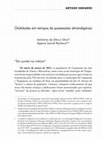 Research paper thumbnail of Oralidades em tempos de possessões afroindí­genas