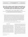 Research paper thumbnail of Diet of the southern opah Lampris immaculatus on the Patagonian Shelf; the significance of the squid Moroteuthis ingens and anthropogenic plastic