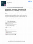 Research paper thumbnail of Development, optimization, and evaluation of PEGylated brucine-loaded PLGA nanoparticles