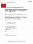 Research paper thumbnail of Knowledge and support for political restructuring among youths in Nigeria: Are there ethnic and religious differences?