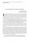 Research paper thumbnail of El logos poético en Antonio Gamoneda