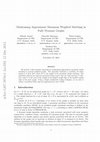 Research paper thumbnail of Maintaining approximate maximum weighted matching in fully dynamic graphs