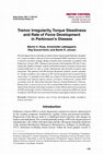 Research paper thumbnail of Tremor irregularity, torque steadiness and rate of force development in Parkinson's disease