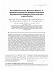 Research paper thumbnail of Altered sensorimotor activation patterns in idiopathic dystonia-an activation likelihood estimation meta-analysis of functional brain imaging studies