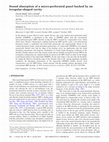 Research paper thumbnail of Sound absorption of a micro-perforated panel backed by an irregular-shaped cavity