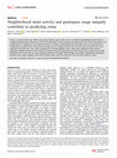 Research paper thumbnail of Neighborhood street activity and greenspace usage uniquely contribute to predicting crime