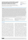 Research paper thumbnail of Laboratory Evaluation of Residual Efficacy of Actellic 300 CS (Pirimiphos-Methyl) and K-Othrine WG 250 (Deltamethrin) on Different Indoor Surfaces