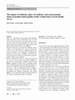 Research paper thumbnail of The impact of ethnicity, place of residence and socioeconomic status on health-related quality of life: results from a Greek health survey