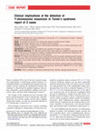 Research paper thumbnail of Clinical implications of the detection of Y-chromosome mosaicism in Turner's syndrome: report of 3 cases