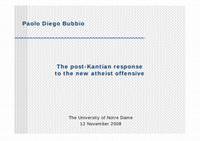 Research paper thumbnail of The post-Kantian Response to the New Atheist Offensive