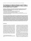 Research paper thumbnail of The Arabidopsis Sex1 Mutant is Defective In the R1 Protein, a General Regulator of Starch Degradation In Plants, and Not In the Chloroplast Hexose Transporter