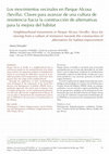 Research paper thumbnail of Los movimientos vecinales en Parque Alcosa (Sevilla). Claves para avanzar de una cultura de resistencia hacia la construcción de alternativas para la mejora del hábitat