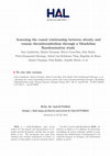 Research paper thumbnail of Assessing the causal relationship between obesity and venous thromboembolism through a Mendelian Randomization study