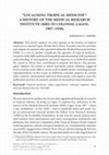 Research paper thumbnail of “Localising Tropical Medicine”: A History of the Medical Research Institute (MRI) in Colonial Lagos, 1907–1920s