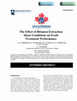 Research paper thumbnail of The Effect of Bitumen Extraction Shear Conditions on Froth Treatment Performance