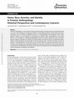 Research paper thumbnail of Genes, Race, Ancestry, and Identity in Forensic Anthropology: Historical Perspectives and Contemporary Concerns