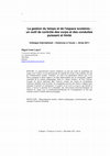 Research paper thumbnail of La gestion du temps et de l'espace scolaires