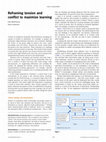 Research paper thumbnail of Reframing tension and conflict to maximize learning