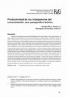 Research paper thumbnail of Productividad de los trabajadores del conocimiento: una perspectiva teórica