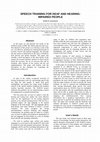 Research paper thumbnail of Speech training for deaf and hearing-impaired people