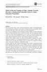 Research paper thumbnail of Effects of Recruit Training on Police Attitudes Towards Diversity: a Randomised Controlled Trial of a Values Education Programme