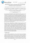 Research paper thumbnail of Phytochemical analysis and antimicrobial and antioxidant activities of Celosia argentea leaves