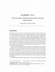 Research paper thumbnail of Fostering Higher Thinking among Students through Human-Values