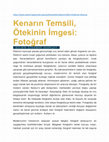 Research paper thumbnail of Kenarın Temsili, Ötekinin İmgesi: Fotoğraf