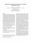 Research paper thumbnail of High performance dense linear algebra on a spatially distributed processor