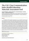 Research paper thumbnail of The CDC Clear Communication Index Health Education Materials Assessment Tool