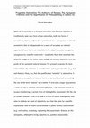 Research paper thumbnail of Pragmatic Naturalism: The Authority of Reason, the Agrippan Trilemma and the Significance of Philosophizing in medias res.