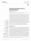 Research paper thumbnail of The Peacock Fallacy: Art as a Veblenian Signal