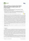 Research paper thumbnail of Iodine and Mercury Content in Raw, Boiled, Pan-Fried, and Oven-Baked Atlantic Cod (Gadus morhua)