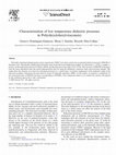 Research paper thumbnail of Characterization of low temperature dielectric processes in Poly(dicyclohexyl-itaconate)