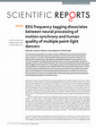 Research paper thumbnail of EEG frequency tagging dissociates between neural processing of motion synchrony and human quality of multiple point-light dancers