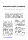 Research paper thumbnail of Effect of the main active volcanoes on aerosol optical properties