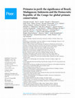 Research paper thumbnail of Primates in peril: the significance of Brazil, Madagascar, Indonesia and the Democratic Republic of the Congo for global primate conservation