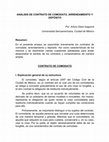 Research paper thumbnail of ANÁLISIS DE CONTRATO DE COMODATO, ARRENDAMIENTO Y DEPÓSITO