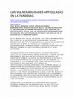 Research paper thumbnail of LAS VULNERABILIDADES ARTICULADAS EN LA PANDEMIA