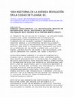 Research paper thumbnail of VIDA NOCTURNA EN LA AVENIDA REVOLUCIÓN EN LA CIUDAD DE TIJUANA