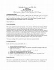 Research paper thumbnail of Philosophy of Love & Sex Syllabus