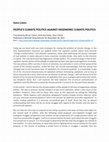 Research paper thumbnail of People's Climate Politics against Hegemonic Climate Politics