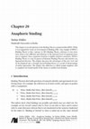 Research paper thumbnail of Anaphoric binding